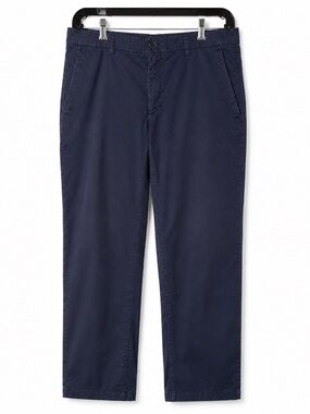 Pal Zileri Italy Luxury Men's Navy Flat-Front Chinos